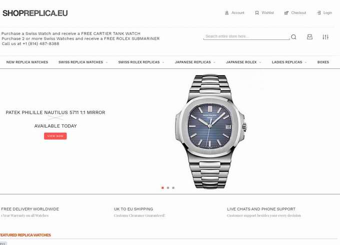 AAA++ Swiss Replica Watches from Rolex, Panerai and Hublot