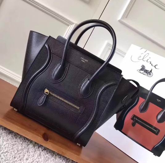  Celine  luggage bag in Lizard black