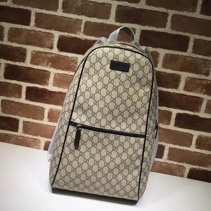  Gucci new style print GG bacpack apricot