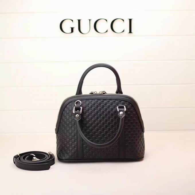  Gucci Soft Gucci Signature top handle bag black