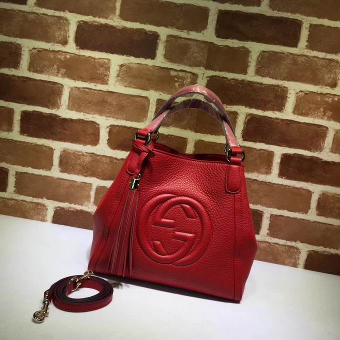  Gucci new style leather hobo red
