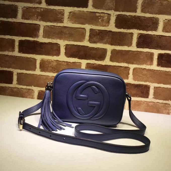  Gucci Soho leather disco bag purple leather