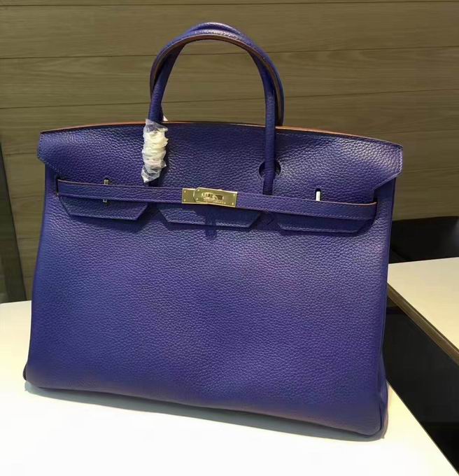  HERMES X-LARGE 40CM BIRKIN BAG IN BLUE