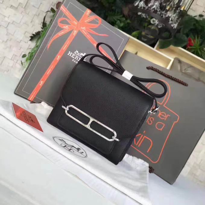  Hermes small roulis Bags in BLACK
