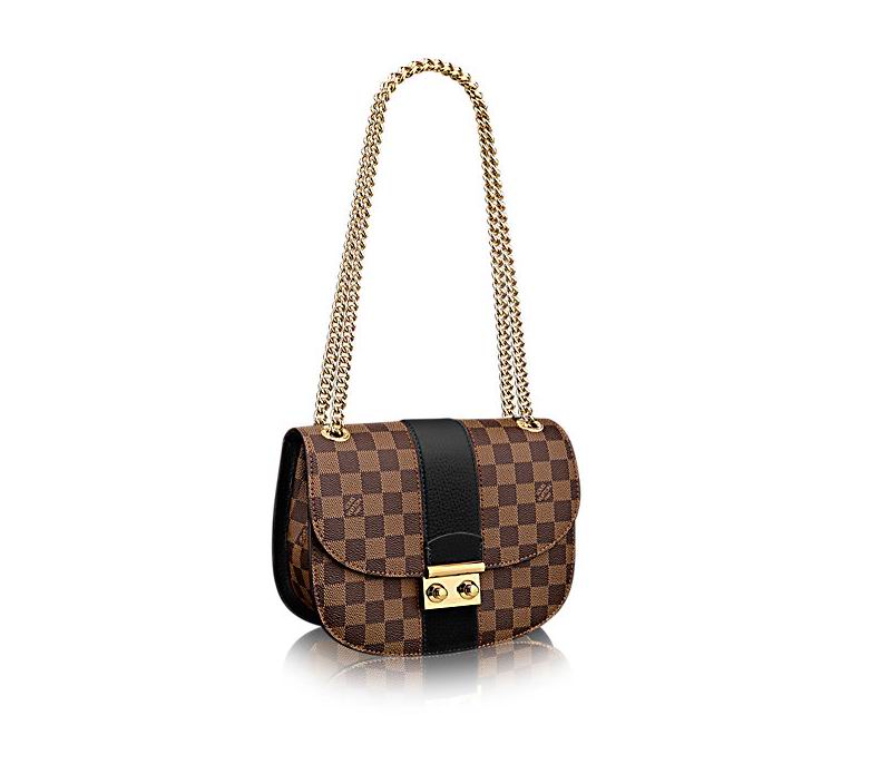  Louis Vuitton Coated Damier Ebene canvas and Cuir Taurillon leather exterior Wight bag Noir