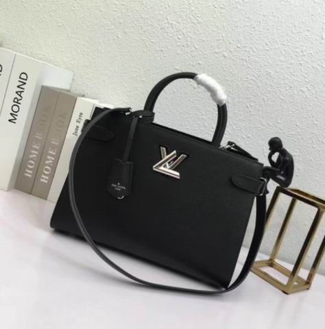  Louis Vuitton Epi grained and Cuir Ecume grained cowhide leather  Noir TWIST TOTE