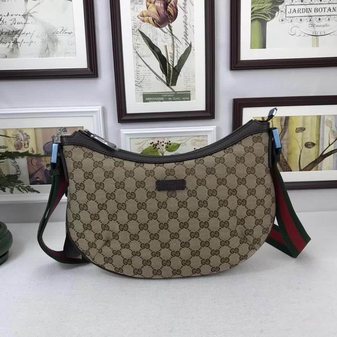  Gucci GG Print Bag khaki