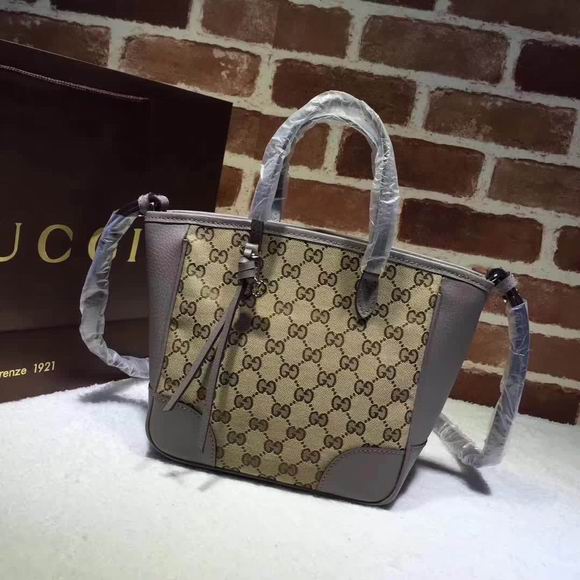  Gucci GG Supreme small tote grey