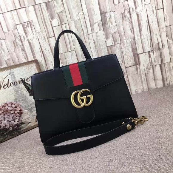  Gucci large top handle bag