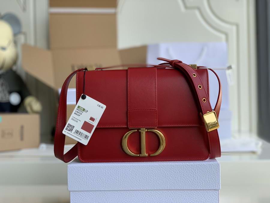  30 MONTAIGNE BAG Red Box Calfskin