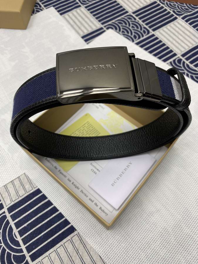  Reversible Plaque Buckle Vintage Check E-canvas Belt