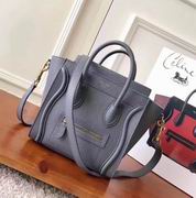 CELINE MICRO LUGGAGE BAG IN GRAY CALFSKIN 