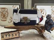 Gucci Queen Margaret Leather Top Handle bag Multicolor leather Black