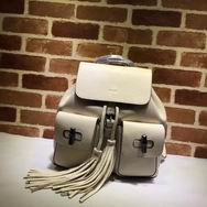 Gucci new style  calf leather backpack apricot 