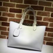 Gucci Soft GG white leather tote 