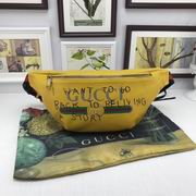 Gucci leather belt bag in yellow 