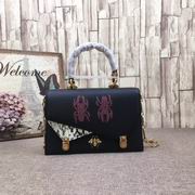 Gucci Ottilia Leather Small Top Handle black 