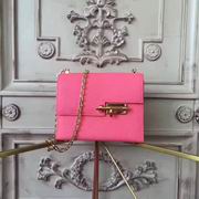 HERMES MINI EPSOM VERROU SHOULDER BAG in rose with gold metal 