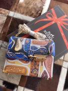 HERMES SMALL VERROU BAG blue with gold metal 