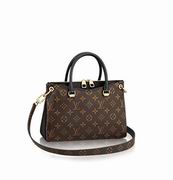 Louis Vuitton Coated Monogram canvas & calf leather Pallas BB Noir