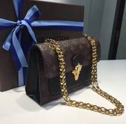 Louis Vuitton Monogram coated canvas with colourful calfskin VICTOIRE Bag Noir