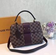 Louis Vuitton Damier Ebene and Taurillon leather BOND STREET Bordeaux 