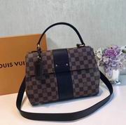 Louis Vuitton Damier Ebene and Taurillon leather BOND STREET Noir 