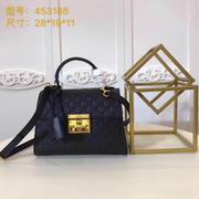 Gucci Padlock Gucci Signature top handle bag black 