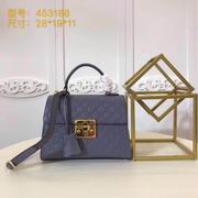 Gucci Padlock Gucci Signature top handle bag grey
