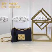 Gucci Padlock calf leather shoulder bag black