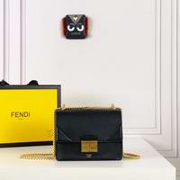 KAN U MINI Black leather bag