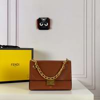 KAN U Brown leather bag