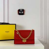 KAN U Red leather bag