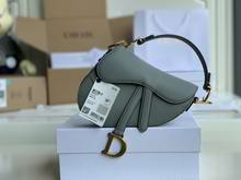 SADDLE BAG Gray Ultramatte Calfskin