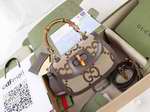 Gucci Bamboo 1947 jumbo GG small top handle bag